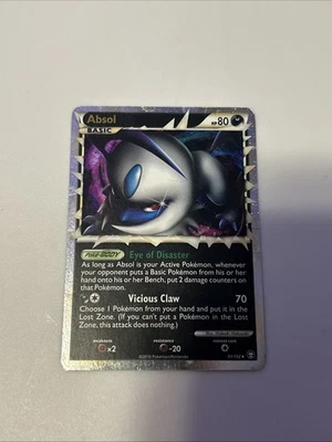 2010 Pokemon TCG Absol PRIME Holo HS Triumphant Set #91/102 LP-NM Holo - Image 1 of 4