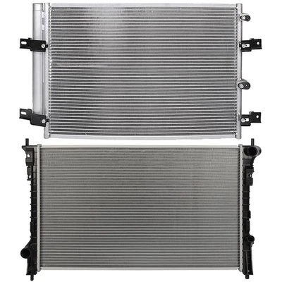 Radiator & Condenser Cooling Kit For 2008-2011 Lincoln MKX 2007-2012 Ford Edge Foto 1 de 4
