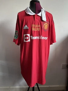 Manchester United Rashford Adidas Carabao Cup Finale 2023 Trikot Herren Large neu mit Etikett - Bild 1 von 17