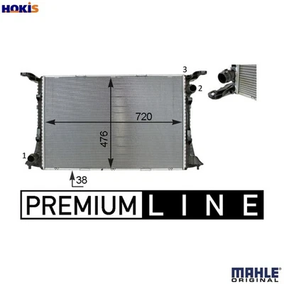 RADIATOR ENGINE COOLING CR 82 000P FOR AUDI A6 A7/Sportback/S7 CWUC/CWUB 4.0L - Image 1 of 4