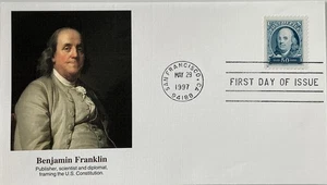 Fleetwood 3139 Benjamin Franklin .50 from souvenir sheet - Picture 1 of 1