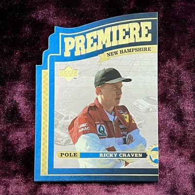 Ricky Craven 1997 Upper Deck Road Cup Premier Position NASCAR Die-Cut Racing HOF - Image 1 of 3