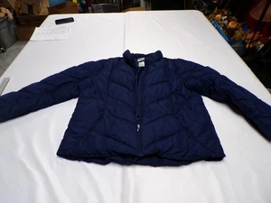 ATHLETIC WORKS Women's Zip Puffer Jacket Royal Blue Polyester Size 2X (18W-20) - Picture 1 of 9