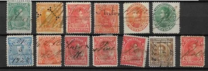 Venezuela classic stamps with pen cancellation - Picture 1 of 1