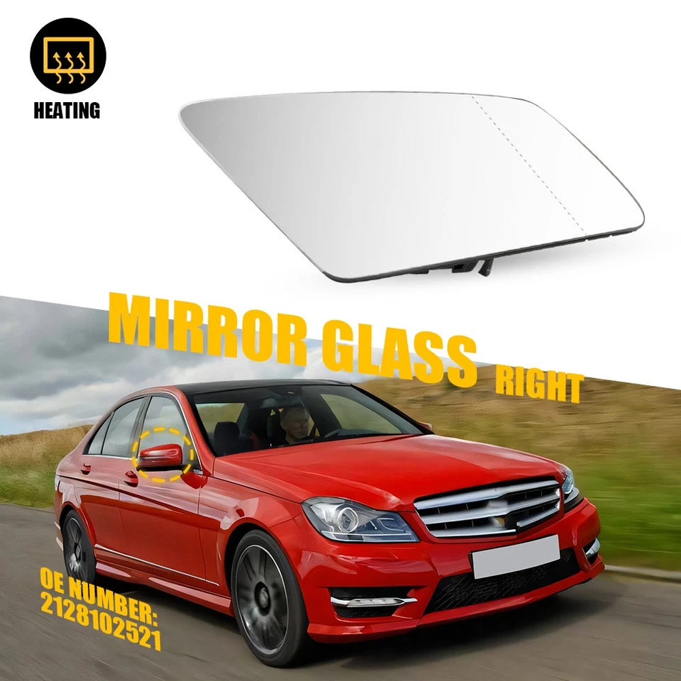 Espejo de cristal lado pasajero para 10-18 Mercedes-Benz E350 E550 E400 CLS550 CL550 Foto 1 de 4