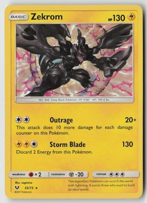 Zekrom 35/73 - Shining Legends Holo - PTCG - Image 1 of 2