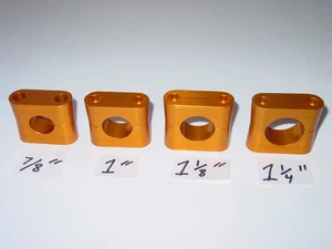7/8" 1" 1 1/8" 1 1/4" Seat Clamp Anodized Gold BMX Cook Bros Profile Bassett - Picture 1 of 9