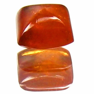 1.85 Cts Seductive Sugarloaf Cab (6 x 6 mm) Natural Fancy Orange Spessertite Gem - Picture 1 of 7