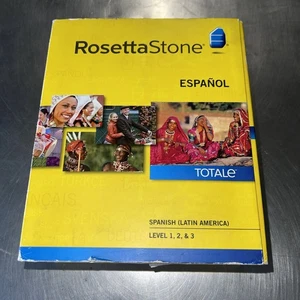 Rosetta Stone ESPANOL, Spanish (Latin America), Version 4, level 1, 2 & 3 SEALED - Bild 1 von 5