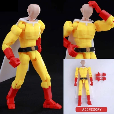3D Printed One Punch Man Action Figure Joint Movable Collectible Dummy Model New - Image 1 of 4