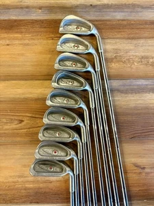 Ping Eye 2 Orange Dot Iron Set 2-W Steel Shafts RH All Original (9 Piece) - Picture 1 of 7