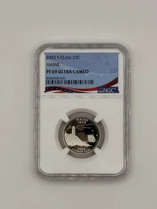 2003 S Clad State Quarter Maine NGC PF69 Ultra Cameo - Picture 1 of 2
