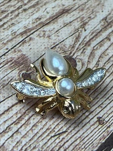 Broches de colección Joan Rivers colección clásicos prendedor abeja dorado - Imagen 1 de 7