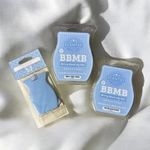Scentsy Wax Bars x 2 & 1 Car Bar BBMB COCONUT COTTON - DISCONTINUED Scent - NEW - Picture 1 of 3
