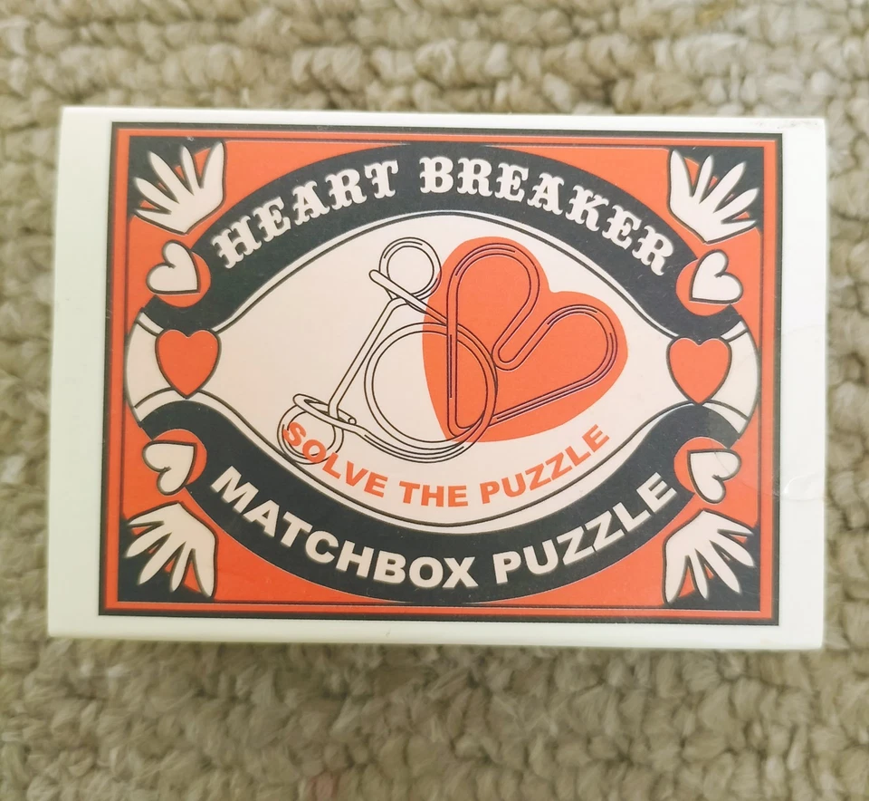 Professor Puzzle Heart Breaker Matchbox Puzzle – Brain Teaser Toy Gift - Image 1 of 4