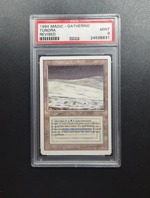 1994 PSA 9 Magic the Gathering Tundra Revised Dual Land MTG EDH Legacy - Image 1 of 2