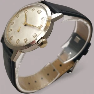 Noname 34mm 1960s Cal mécanique Fe 233 68  LEBROCANTHEURE MONTRE VINTAGE WATCH - Imagen 1 de 5