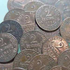 LOT 10 X 2 CENTIMES 1914 DUPUIS FRANCE ww1 - Imagen 1 de 1