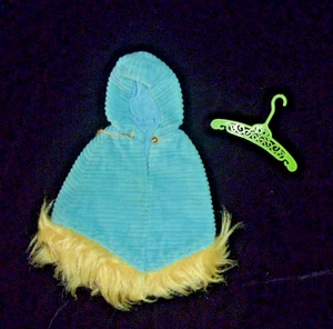VTG '70 MATTEL FRANCIE-#1764 CORUROY CAPE-DOLL OUTFIT-BARBIE's COUSIN-SS-47-PA - Picture 1 of 3