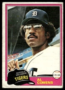 1981 O-Pee-Chee Al Cowens Detroit Tigers #123 R145 - Picture 1 of 2