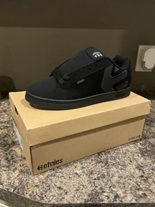 ETNIES Skateboard Shoes FADER BLACK DIRTY WASH - Picture 1 of 5