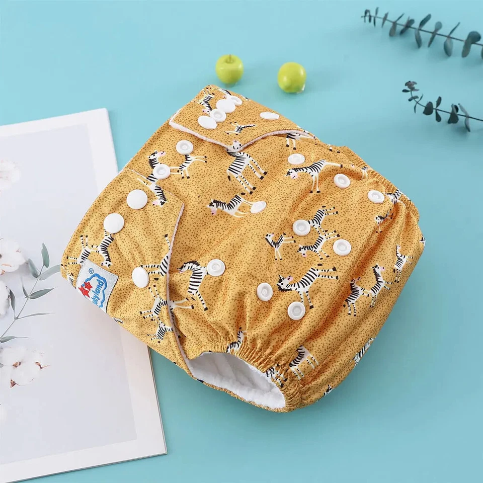“Reusable Baby Cloth Diaper Panties Kids Washable Eco-Friendly Nappies One Size - Image 1 of 4