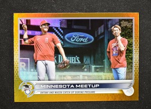 2022 Series 1 Base Gold Foil #122 Shohei Ohtani - Angels