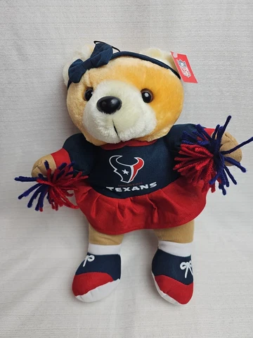 Good Stuff Houston Texan Brown Plush Bear cheer NFL TAG 2002 LLC good condition Cover
