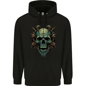 Underworld Devil Skull Demon Satan Childrens Kids Hoodie - Picture 1 of 3