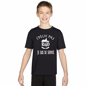 T-shirt ENFANT JE PEUX PAS JE SUIS DE SERVICE RAID - Imagen 1 de 4