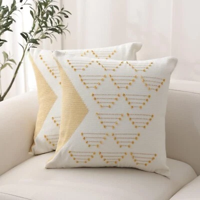 Boho Sofa Cushion Cover 50.5 x 46.5 cm Habitat by Pillow Talk - Image 1 of 4