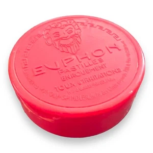 French Pharmacy EUPHON Red Celluloid Medicine Tin Round Cough Drop France - Picture 1 of 8