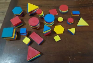 Educational Tangrams Math Manipulatives Homeschool Learning 2.3 Lbs Thick Size - Picture 1 of 2