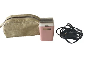 Vintage Ronson Caress Ladies Electric Shaver Pink + Travel Pouch Working Plug In - Bild 1 von 18