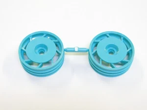 NEW KYOSHO ULTIMA '87 WC Wheels Front PEPPERMINT GREEN 8D 50mm WORLDS KU25 - Picture 1 of 3