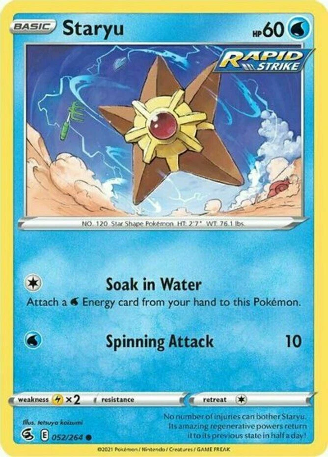 Pokemon -  Staryu - 052/264 - Fusion Strike - NM/M - Image 1 of 1