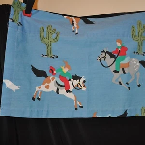 Cenefagas de colección para niños occidentales vaquero vaquera al volver a casa azules 80" Ea - Imagen 1 de 9