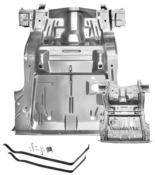 TRUNK FLOOR PAN 1970 DODGE CHALLENGER W/REAR FRAME RAILS GAS TANK STRAPS Foto 1 de 1