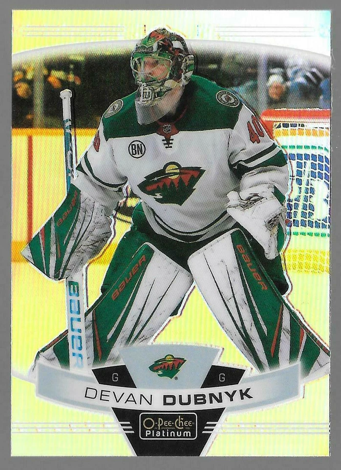 2019-20 Devan Dubnyk O-Pee-Chee OPC Platinum Rainbow - Minnesota Wild - Image 1 of 1