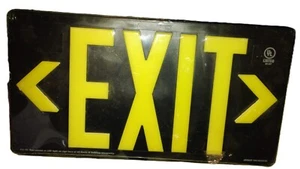 Glo Brite PM 100 UL LISTED GLOW IN THE DARK EXIT SIGN PHOTOLUMINESCENT 16" X 9" - Picture 1 of 3