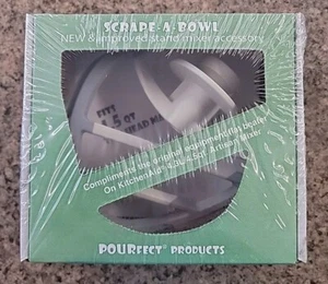 *POURFECT SCRAPE-A-BOWL FLAT BEATER KITCHENAID MIXER 5 QT TILT HEAD SEALED - Picture 1 of 4