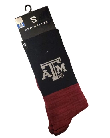 Texas A&M Aggies Socks Strideline Crew Knit University NCAA Athletic Wear Cover