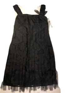 Silk Dress Muse Black Size 2 100% Silk - Picture 1 of 12