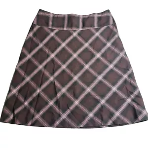 H&M Purple Plaid A Line Skirt Size 10 - Picture 1 of 6