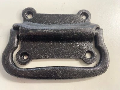 Black Japanned Chest Handles Drawer Pull Handles 3 1/2" / 90mm 4011 - Image 1 of 4