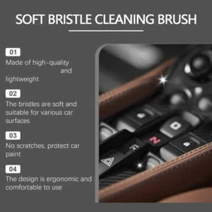 Gentle Car Cleaning Brushes Car Detailing Brush For Enthusiasts Professional - Picture 1 of 8