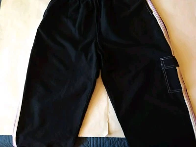 Pantalones capri Green Tea para mujer talla 1X negros ocio informal comodidad de verano  Foto 1 de 4