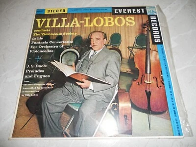 Villa-Lobos Fantasia Concertante / Bach Preludes & Fugues 1959 LP NM            - Image 1 of 4