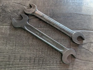Lot of 2 Vintage Open End Wrenches: Blue Point Supreme S-1618 & West Germany - Picture 1 of 10