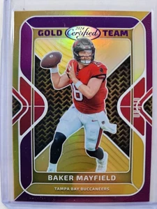 2024 Panini Certified Baker Mayfield Gold Team Mirror Purple #D 8/10 - Bild 1 von 2